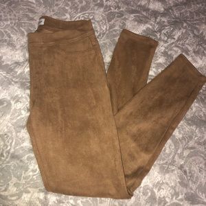 Sneak Peek Skinny Pants Camel Stretchy M NWOT